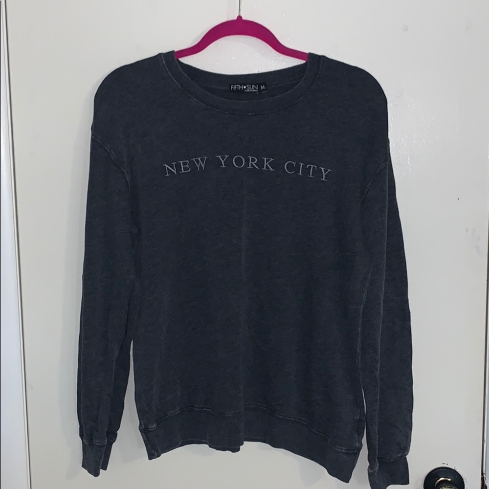 Dark Gray/Black Crewneck Sweatshirt